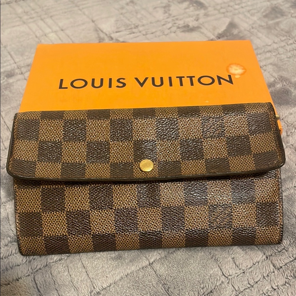 Louis Vuitton Brown Checkered Wallet